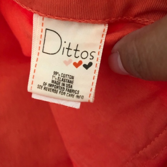 Y2K Dittos Orange? Coral Super Flared Jeans Low Rise Size 30 - Picture 9 of 11